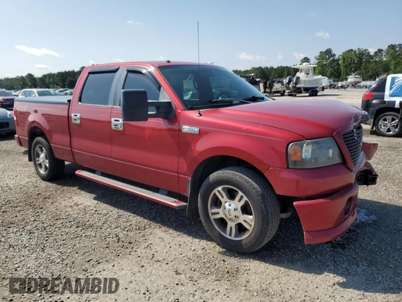 2008 Ford F-150 XLT with VIN 1FTPW12V18KE25514, listed as a Copart auction lot 57871485 with 248,915 mi miles and Salvage title. Bid and sale history available at DreamBid. Image 4.