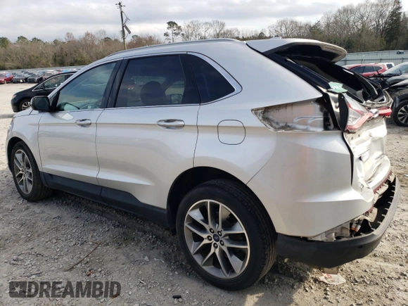 2016 Ford Edge Titanium with VIN 2FMPK3K91GBB47650, listed as a Copart auction lot 44604005 with 55,156 mi miles and Salvage Title. Bid and sale history available at carsss.com. Image 2.