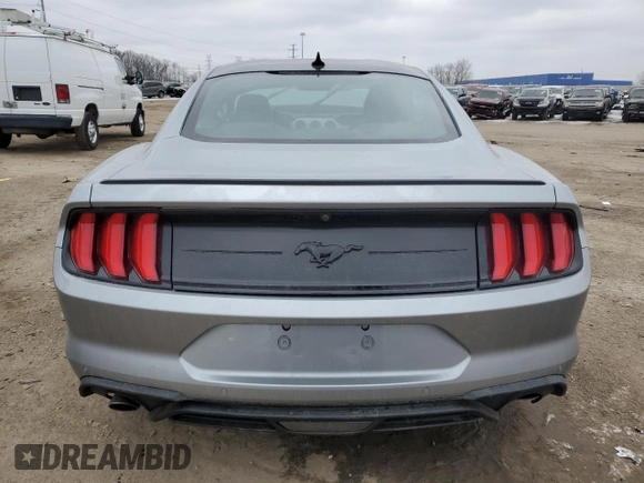 2021 Ford Mustang EcoBoost with VIN 1FA6P8TH3M5135378, listed as a Copart auction lot 44430335 with 11,322 mi miles and Salvage Title. Bid and sale history available at carsss.com. Image 6.