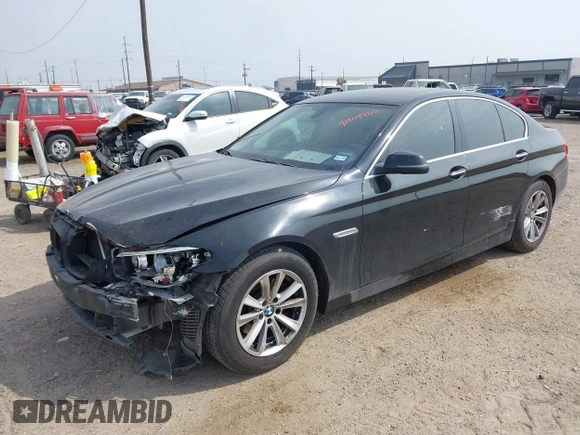 2015 BMW 5 Series 528i with VIN WBA5A5C58FD520694, listed as a IAAI auction lot 41804906 with 121,636 mi miles. Bid and sale history available at carsss.com. Image 6.