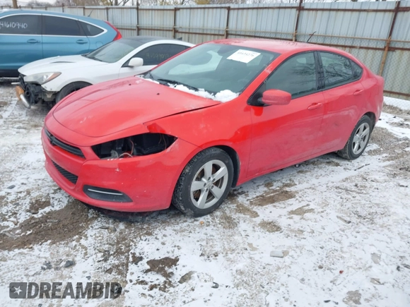 2016 Dodge Dart SXT with VIN 1C3CDFBA6GD720517, listed as a IAAI auction lot 41634276 with 121,260 mi miles and . Bid and sale history available at carsss.com. Image 2.