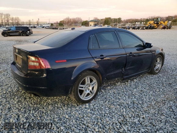 2007 Acura TL with VIN 19UUA66257A013696, listed as a Copart auction lot 49601615 with 278,003 mi miles and Salvage Title. Bid and sale history available at carsss.com. Image 3.