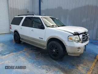 2007 Ford Expedition Max Eddie Bauer with VIN 1FMFK18597LA44478, listed as a Copart auction lot 51779085 with 152,885 mi miles and Salvage Title. Bid and sale history available at DreamBid. Image 4.