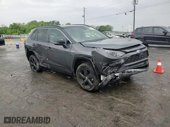 2021 Toyota RAV4 Hybrid XSE with VIN 4T3E6RFVXMU032385, listed as a Copart auction lot 53966625 with 113,506 mi miles and Salvage title. Bid and sale history available at DreamBid. Image 14.