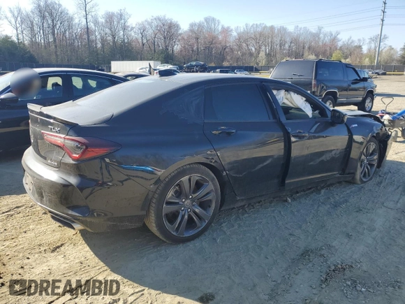 2022 Acura TLX w/A-Spec Package with VIN 19UUB6F50NA002190, listed as a Copart auction lot 50175855 with Not Provided miles and Salvage Title. Bid and sale history available at DreamBid. Image 3.