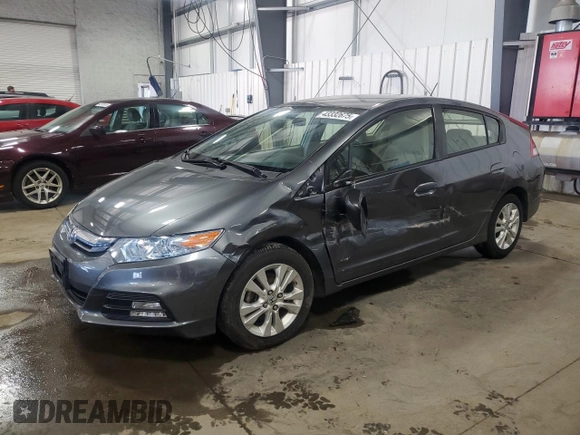 2013 Honda Insight EX with VIN JHMZE2H77DS001810, listed as a Copart auction lot 43332675 with 97,508 mi miles and Salvage title. Bid and sale history available at DreamBid. Image 1.
