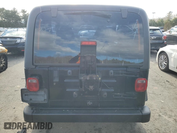 2002 Jeep Wrangler SE with VIN 1J4FA29P82P732805, listed as a Copart auction lot 86017044 with 138,679 mi miles and Salvage Title. Bid and sale history available at DreamBid. Image 6.
