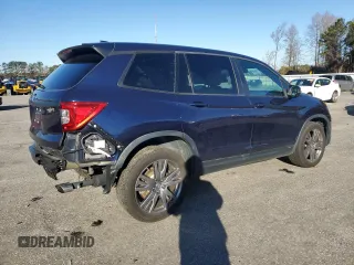 2019 Honda Passport EX-L with VIN 5FNYF7H55KB011252, listed as a Copart auction lot 82930234 with 61,777 mi miles and Salvage Title. Bid and sale history available at carsss.com. Image 3.