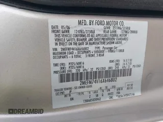 2006 Mercury Grand Marquis GS z VIN 2MEFM74V16X646802, wystawiony jako IAAI lot #42358697 z przebiegiem 169 321 mil mil oraz . Historia ofert i sprzedaży dostępna na DreamBid. Obrazek 9.