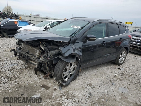 2014 Ford Escape Titanium with VIN 1FMCU0JX6EUB78701, listed as a Copart auction lot 50612945 with 105,729 mi miles and Salvage Title. Bid and sale history available at carsss.com. Image 1.