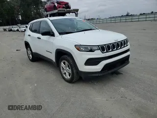 2023 Jeep Compass Sport with VIN 3C4NJDAN2PT511064, listed as a Copart auction lot 85946234 with 30,024 mi miles and Salvage title. Bid and sale history available at DreamBid. Image 11.