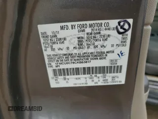 2012 Ford Escape XLS с VIN 1FMCU0C78CKB63817, выставлен на аукционе Copart как лот 64386755 с пробегом 114 415 миль миль и Чистый • Clean title. История ставок и продаж доступна на DreamBid. Изображение 13.