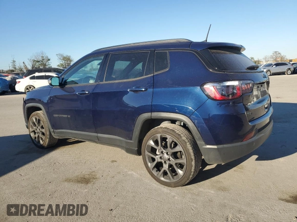 2021 Jeep Compass 80th Anniversary with VIN 3C4NJCEB2MT604012, listed as a Copart auction lot 41590805 with 67,491 mi miles and Non Repairable. Bid and sale history available at carsss.com. Image 2.