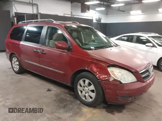 2007 Hyundai Entourage GLS with VIN KNDMC233976011435, listed as a IAAI auction lot 42448227 with 130,759 mi miles and . Bid and sale history available at DreamBid. Image 1.