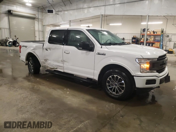 2020 Ford F-150 XL with VIN 1FTEW1EP7LKD90569, listed as a Copart auction lot 53040155 with 49,708 mi miles and Salvage Title. Bid and sale history available at DreamBid. Image 4.