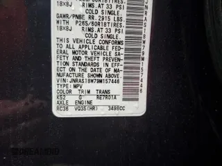 2009 Infiniti FX z VIN JNRAS18W79M157446, wystawiony jako Copart lot #51925025 z przebiegiem 141 142 mil mil oraz Szkoda całkowita • Salvage title. Historia ofert i sprzedaży dostępna na DreamBid. Obrazek 15.