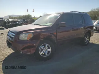 2007 Honda Pilot EX with VIN 5FNYF18457B007990, listed as a Copart auction lot 52753905 with 166,027 mi miles and Salvage Title. Bid and sale history available at DreamBid. Image 1.