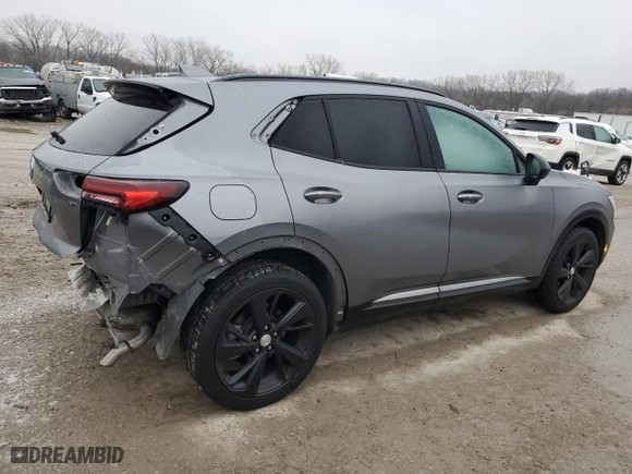 2021 Buick Envision Preferred with VIN LRBAZLR46MD100165, listed as a Copart auction lot 42202425 with 123,440 mi miles and Salvage Title. Bid and sale history available at carsss.com. Image 3.