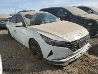 2021 Hyundai Elantra SEL with VIN 5NPLM4AG1MH022604, listed as a Copart auction lot 42747095 with 87,256 mi miles and Salvage Title. Bid and sale history available at carsss.com. Image 4.