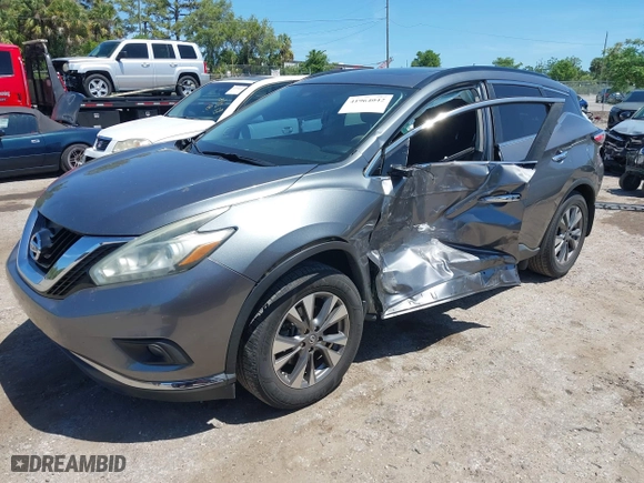 2015 Nissan Murano SL with VIN 5N1AZ2MG1FN281343, listed as a IAAI auction lot 41964042 with 127,146 mi miles. Bid and sale history available at carsss.com. Image 17.