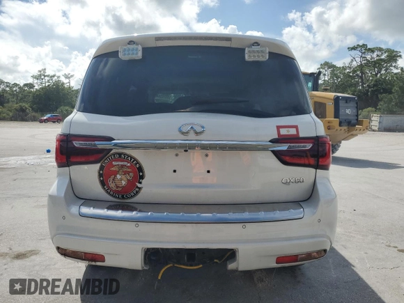 2020 Infiniti QX80 LUXE with VIN JN8AZ2NF4L9702006, listed as a Copart auction lot 68035344 with 71,280 mi miles and Salvage Title. Bid and sale history available at carsss.com. Image 6.