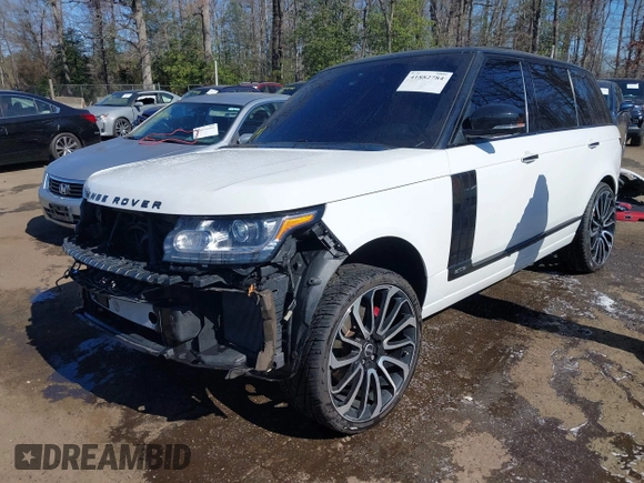 2015 Land Rover Range Rover Autobiography with VIN SALGV3TF2FA214789, listed as a IAAI auction lot 41882784 with 90,597 mi miles and . Bid and sale history available at DreamBid. Image 18.