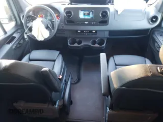 2024 Mercedes-Benz Sprinter Cargo with VIN W1W4NBHY6RP664787, listed as a Copart auction lot 89379995 with 1,366 mi miles and Salvage Title. Bid and sale history available at carsss.com. Image 8.