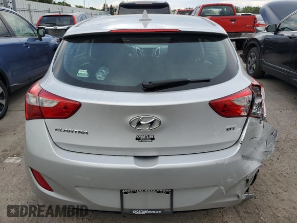 2016 Hyundai Elantra GT with VIN KMHD35LH2GU337016, listed as a Copart auction lot 71303524 with 28,326 mi miles and Salvage Title. Bid and sale history available at carsss.com. Image 6.