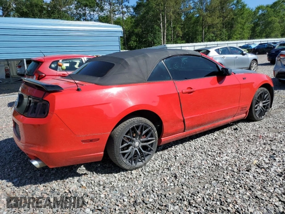 2013 Ford Mustang V6 with VIN 1ZVBP8EM4D5280445, listed as a Copart auction lot 55115015 with 191,611 mi miles and Salvage title. Bid and sale history available at DreamBid. Image 3.