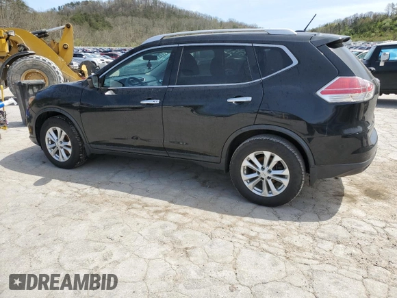 2016 Nissan Rogue SV with VIN KNMAT2MVXGP647312, listed as a Copart auction lot 53097615 with 129,399 mi miles and Salvage Title. Bid and sale history available at DreamBid. Image 2.