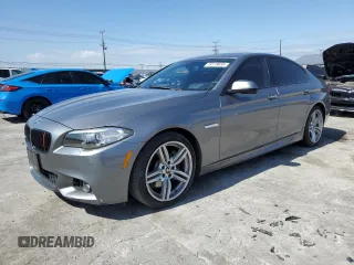 2015 BMW 5 Series 535i with VIN WBA5B1C5XFD918804, listed as a Copart auction lot 49119655 with 44,328 mi miles and Salvage Title. Bid and sale history available at carsss.com. Image 1.