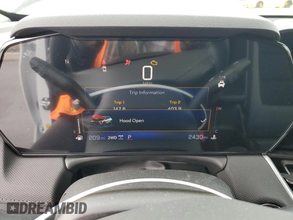 2025 Chevrolet TrailBlazer LT with VIN KL79MRSL3SB187357, listed as a Copart auction lot 55423795 with 2,430 mi miles and Clean Title. Bid and sale history available at DreamBid. Image 9.