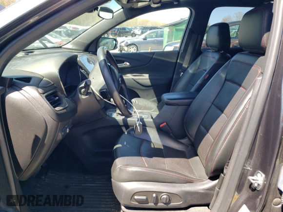 2022 Chevrolet Equinox RS with VIN 3GNAXWEV2NS202014, listed as a Copart auction lot 55381305 with 58,080 mi miles and Salvage title. Bid and sale history available at DreamBid. Image 7.