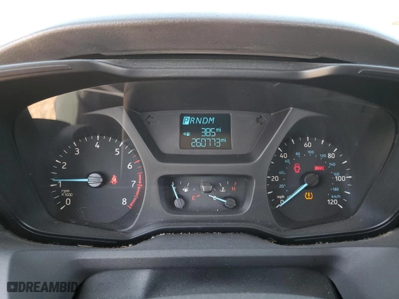 2015 Ford Transit Cargo Van with VIN 1FTNR2CM7FKA02508, listed as a Copart auction lot 74822104 with 260,773 mi miles and Salvage Title. Bid and sale history available at carsss.com. Image 9.