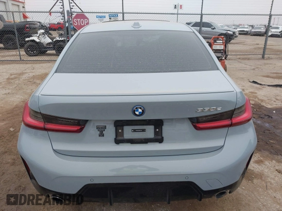 2023 BMW 3 Series 330e with VIN 3MW39FF00P8D57706, listed as a IAAI auction lot 41560259 with 1 mi miles. Bid and sale history available at carsss.com. Image 16.