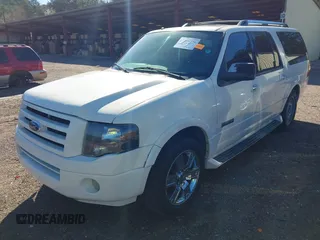 2007 Ford Expedition EL Limited with VIN 1FMFK195X7LA90755, listed as a IAAI auction lot 41606576 with 1 mi miles. Bid and sale history available at carsss.com. Image 2.
