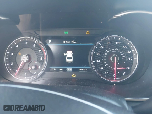 2020 Genesis G70 2.0T with VIN KMTG64LA8LU056386, listed as a IAAI auction lot 41164341 with 48,943 mi miles and . Bid and sale history available at DreamBid. Image 7.