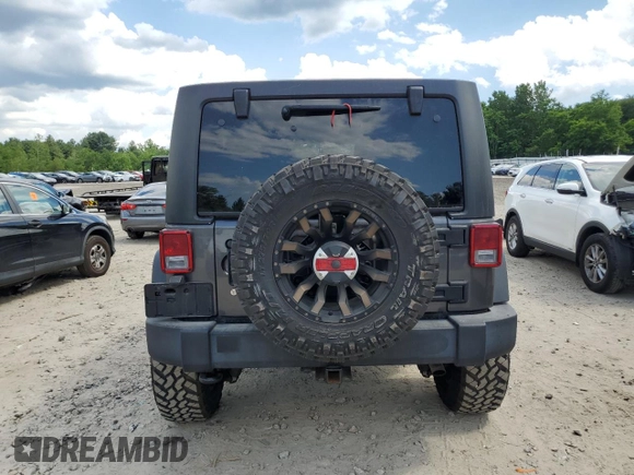 2017 Jeep Wrangler Unlimited Sport with VIN 1C4HJWDG3HL542066, listed as a Copart auction lot 62637435 with Not provided miles and Salvage title. Bid and sale history available at DreamBid. Image 6.
