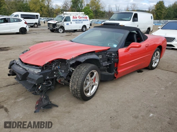 2001 Chevrolet Corvette with VIN 1G1YY32G315110965, listed as a Copart auction lot 74269634 with 52,080 mi miles and Salvage Title. Bid and sale history available at carsss.com. Image 1.
