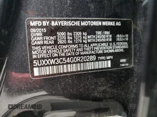 2016 BMW X4 xDrive28i with VIN 5UXXW3C54G0R20289, listed as a Copart auction lot 66873162 with 0 mi miles. Bid and sale history available at carsss.com. Image 13.