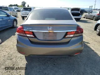 2015 Honda Civic LX with VIN 2HGFB2F55FH528190, listed as a Copart auction lot 51872405 with 175,179 mi miles and Salvage Title. Bid and sale history available at carsss.com. Image 6.