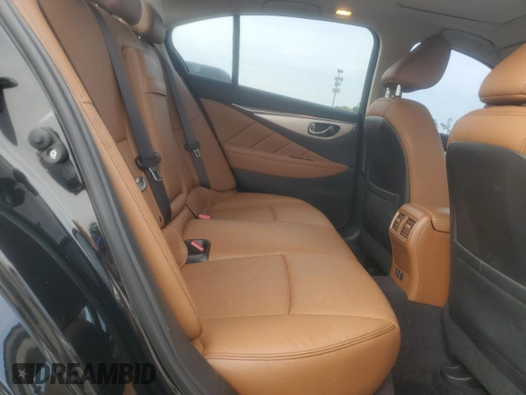 2023 Infiniti Q50 Luxe z VIN JN1EV7BR9PM540514, wystawiony jako Copart lot #60276265 z przebiegiem 19 824 mil mil oraz Szkoda całkowita • Salvage title. Historia ofert i sprzedaży dostępna na DreamBid. Obrazek 10.