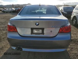 2007 BMW 5 Series 525i with VIN WBANE53567CY06863, listed as a Copart auction lot 46876865 with 34,017 mi miles and Salvage Title. Bid and sale history available at carsss.com. Image 6.