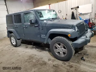 2017 Jeep Wrangler Unlimited Sport with VIN 1C4BJWDG8HL535698, listed as a Copart auction lot 85021364 with 143,105 mi miles and Salvage Title. Bid and sale history available at carsss.com. Image 4.