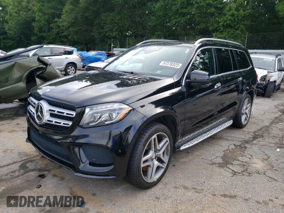 2017 Mercedes-Benz GLS with VIN 4JGDF7DE1HA857668, listed as a Copart auction lot 57278323 with 128,492 mi miles. Bid and sale history available at carsss.com. Image 1.