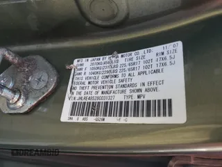 2008 Honda CR-V EX z VIN JHLRE48528C031327, wystawiony jako Copart lot #59625985 z przebiegiem 157 553 mil mil oraz Czysty tytuł • Clean title. Historia ofert i sprzedaży dostępna na DreamBid. Obrazek 13.