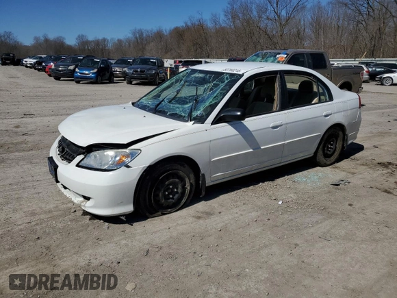 2004 Honda Civic LX with VIN 2HGES16514H613997, listed as a Copart auction lot 50760215 with 32,398 mi miles and Salvage Title. Bid and sale history available at DreamBid. Image 1.