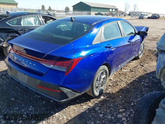 2024 Hyundai Elantra SE with VIN KMHLL4DG3RU848717, listed as a IAAI auction lot 41942375 with 7,879 mi miles and . Bid and sale history available at DreamBid. Image 4.