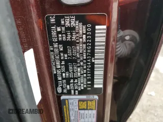 2017 Kia Sorento LX with VIN 5XYPG4A37HG223300, listed as a Copart auction lot 46093865 with 66,858 mi miles and Salvage Title. Bid and sale history available at carsss.com. Image 15.