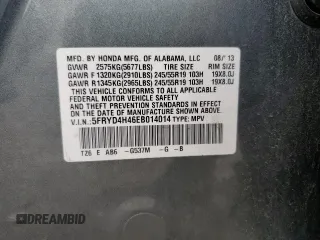 2014 Acura MDX Technology with VIN 5FRYD4H46EB014014, listed as a Copart auction lot 58973535 with 160,898 mi miles and Salvage title. Bid and sale history available at DreamBid. Image 13.
